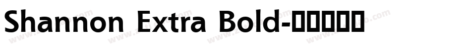 Shannon Extra Bold字体转换